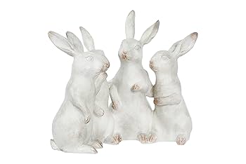 Amazon.com: Creative Co-op EC0147 Whitewashed Polyresin